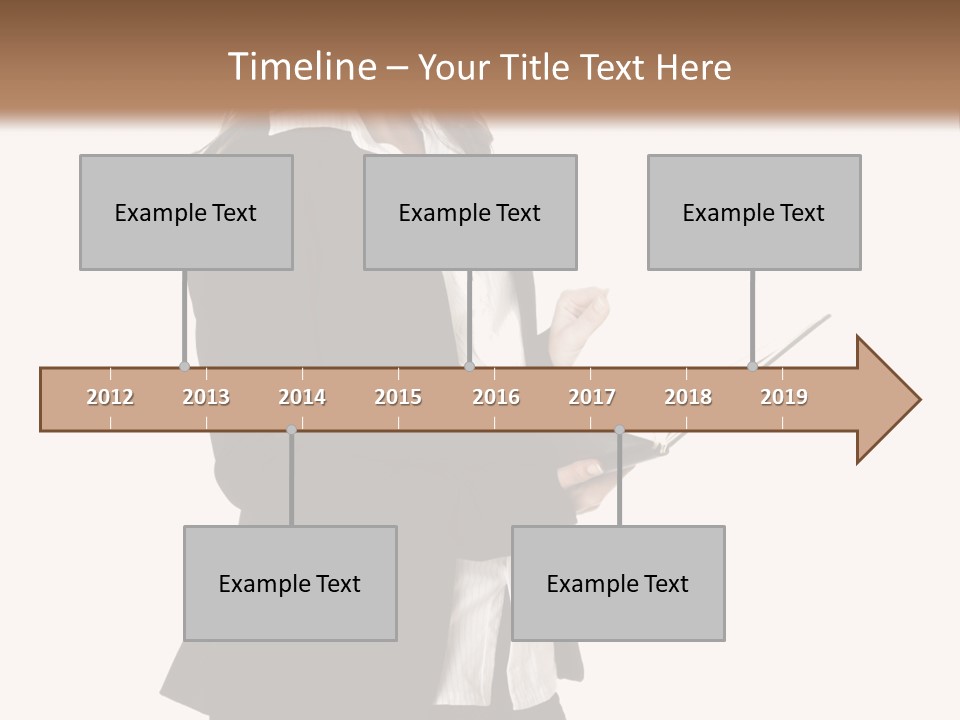 A Woman In A Business Suit Holding A Clipboard PowerPoint Template