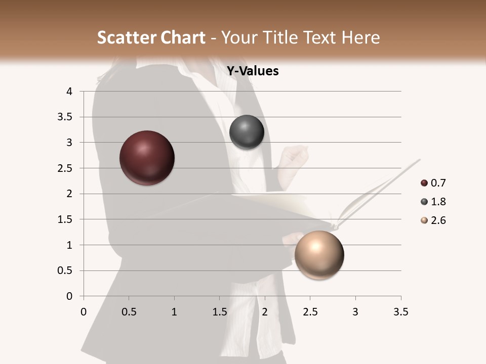 A Woman In A Business Suit Holding A Clipboard PowerPoint Template