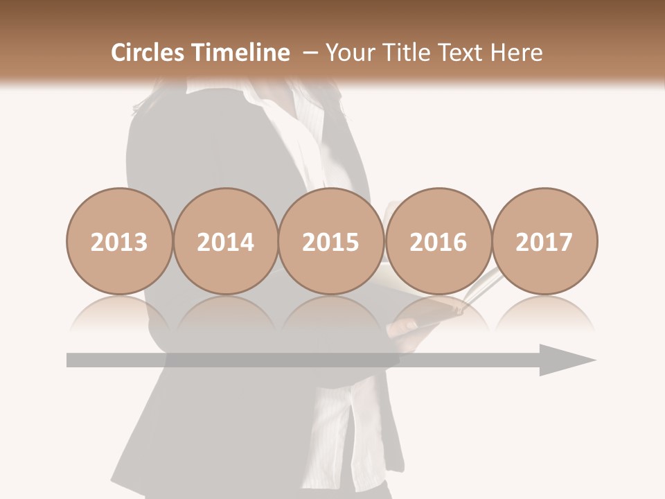 A Woman In A Business Suit Holding A Clipboard PowerPoint Template