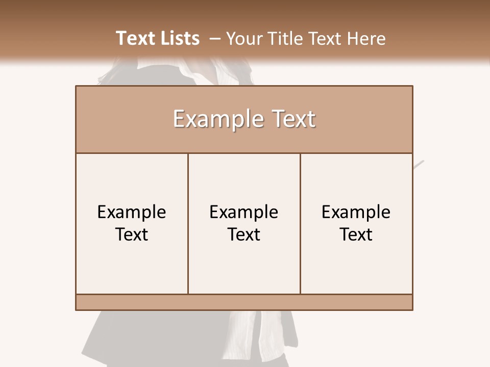 A Woman In A Business Suit Holding A Clipboard PowerPoint Template