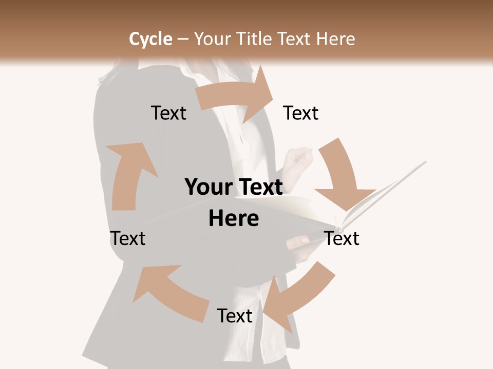 A Woman In A Business Suit Holding A Clipboard PowerPoint Template