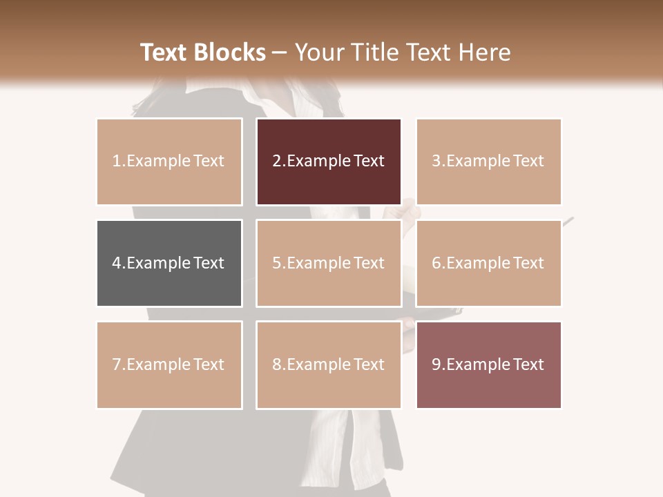 A Woman In A Business Suit Holding A Clipboard PowerPoint Template