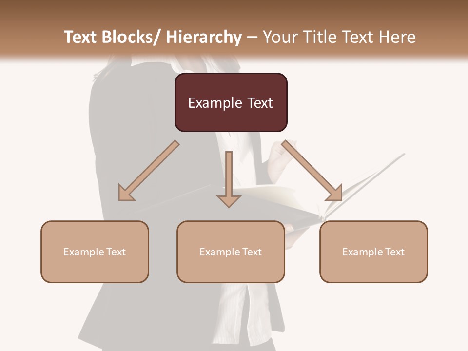 A Woman In A Business Suit Holding A Clipboard PowerPoint Template