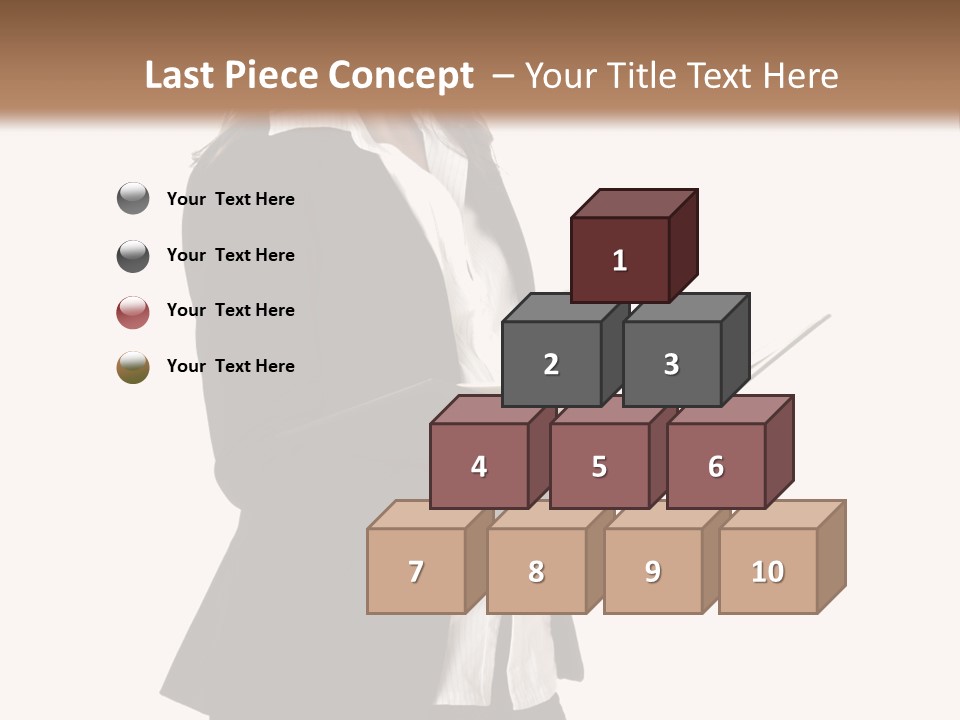 A Woman In A Business Suit Holding A Clipboard PowerPoint Template