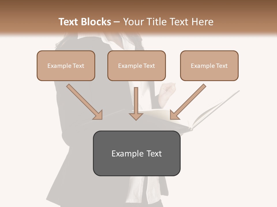 A Woman In A Business Suit Holding A Clipboard PowerPoint Template