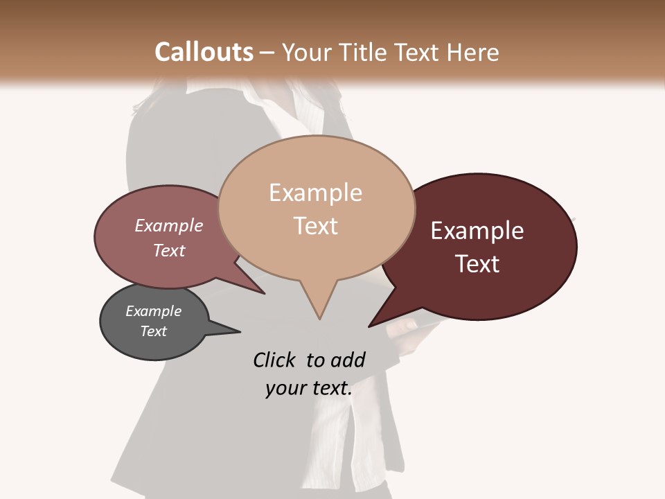 A Woman In A Business Suit Holding A Clipboard PowerPoint Template