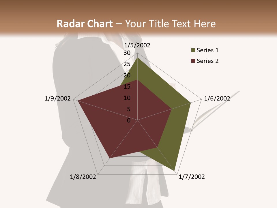 A Woman In A Business Suit Holding A Clipboard PowerPoint Template
