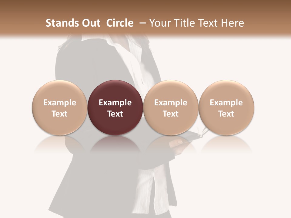 A Woman In A Business Suit Holding A Clipboard PowerPoint Template