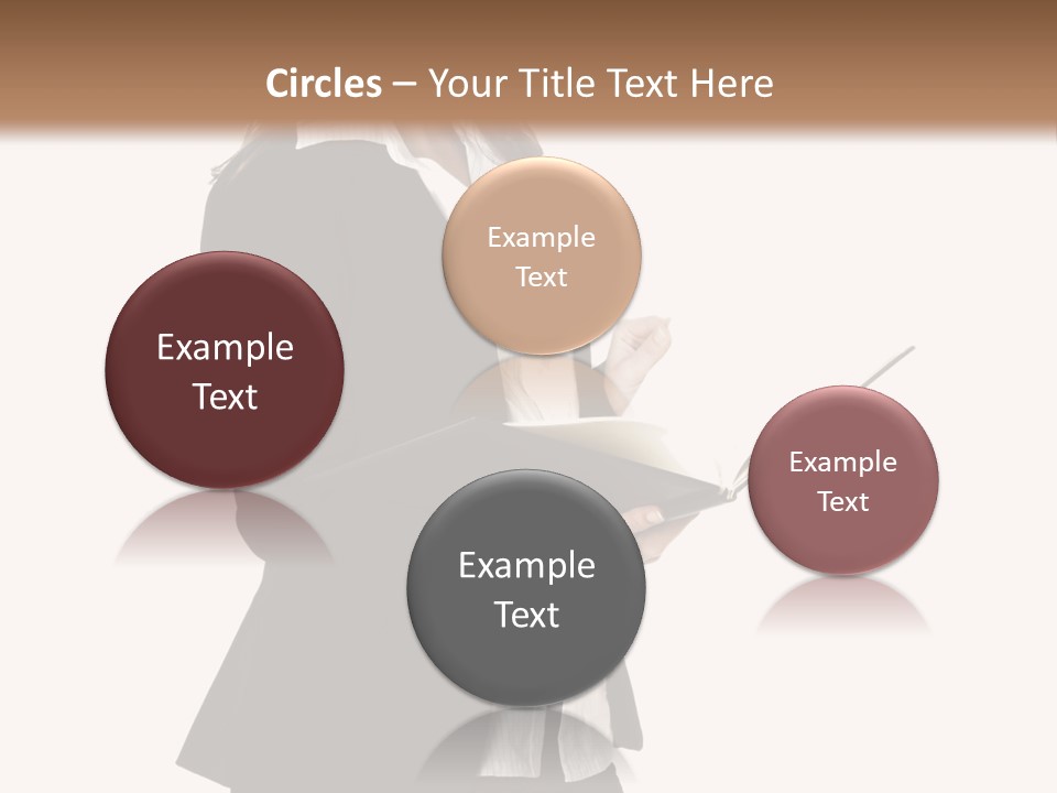 A Woman In A Business Suit Holding A Clipboard PowerPoint Template