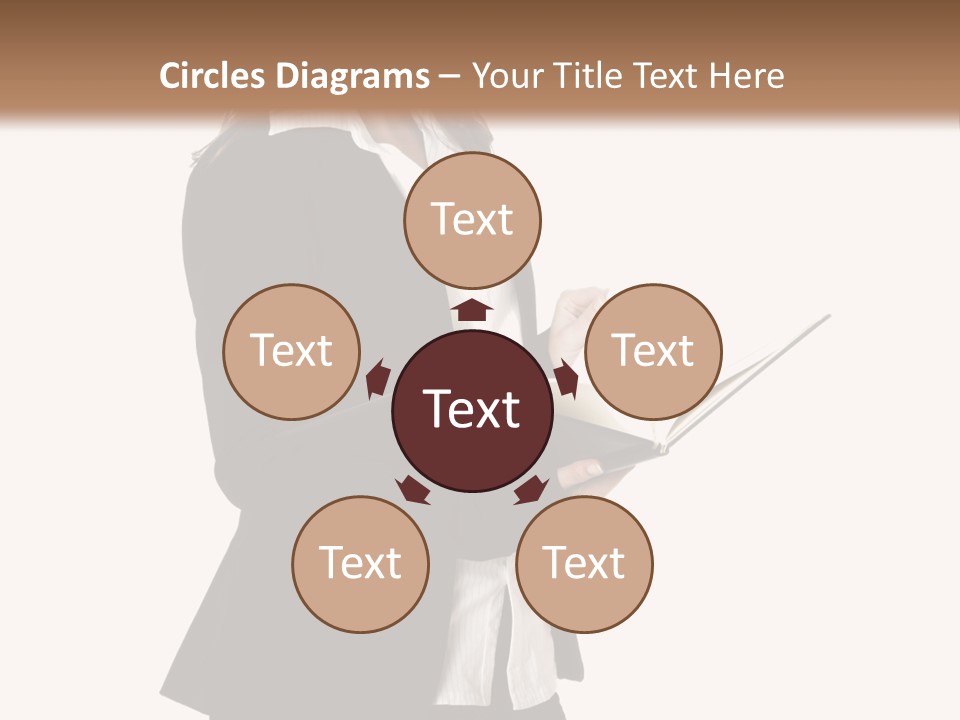 A Woman In A Business Suit Holding A Clipboard PowerPoint Template