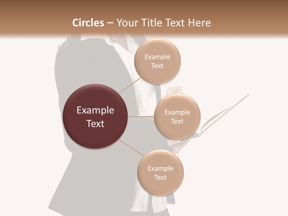 A Woman In A Business Suit Holding A Clipboard PowerPoint Template