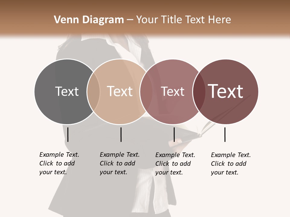 A Woman In A Business Suit Holding A Clipboard PowerPoint Template