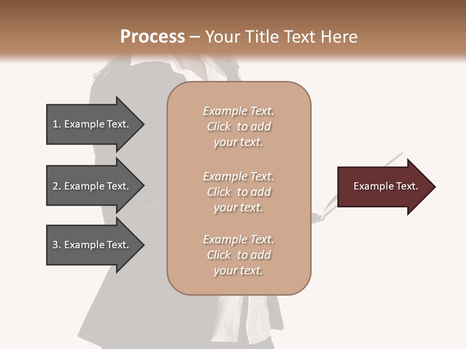 A Woman In A Business Suit Holding A Clipboard PowerPoint Template