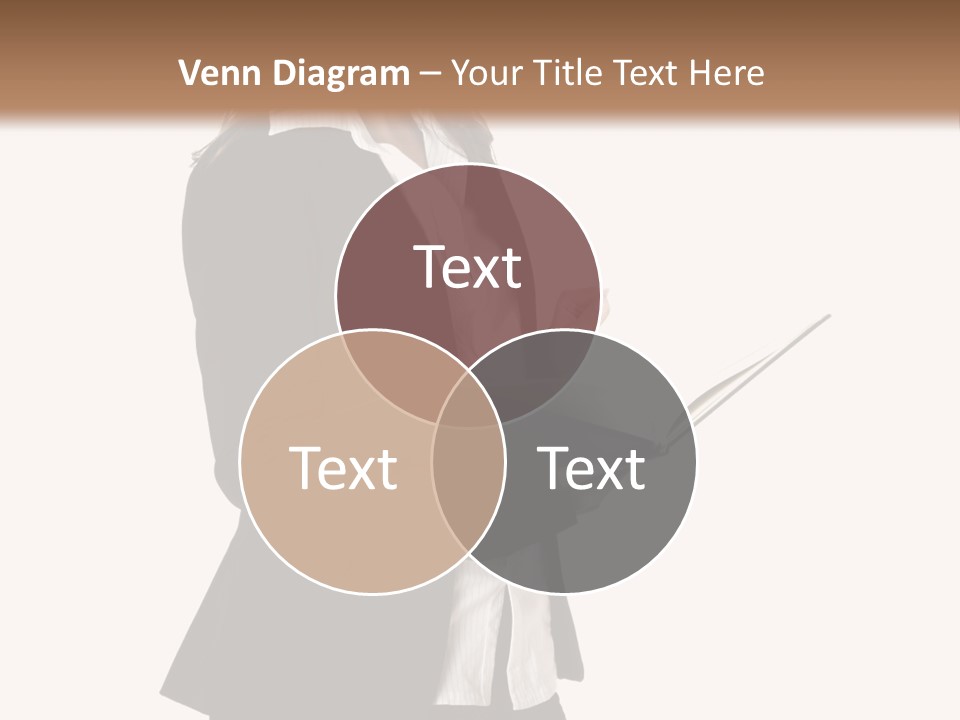 A Woman In A Business Suit Holding A Clipboard PowerPoint Template