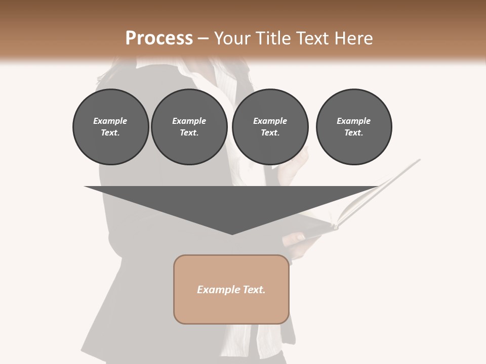 A Woman In A Business Suit Holding A Clipboard PowerPoint Template