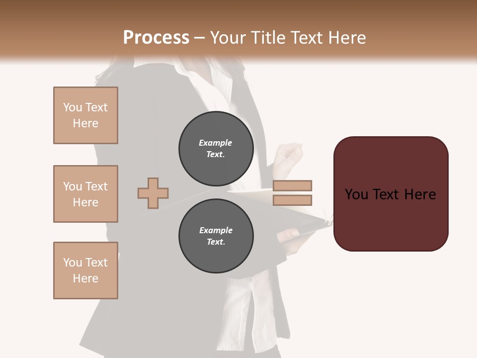 A Woman In A Business Suit Holding A Clipboard PowerPoint Template