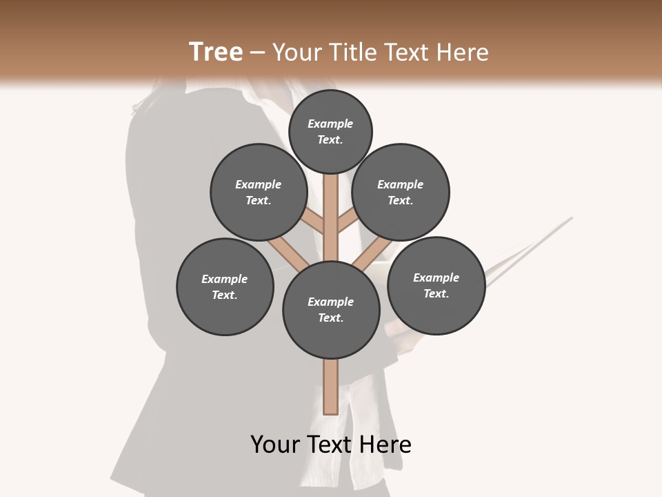 A Woman In A Business Suit Holding A Clipboard PowerPoint Template