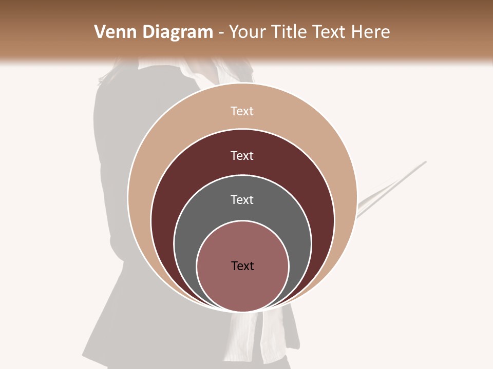 A Woman In A Business Suit Holding A Clipboard PowerPoint Template