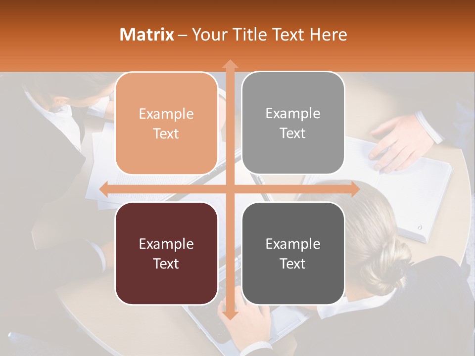 A Group Of People Sitting At A Table Working On Laptops PowerPoint Template