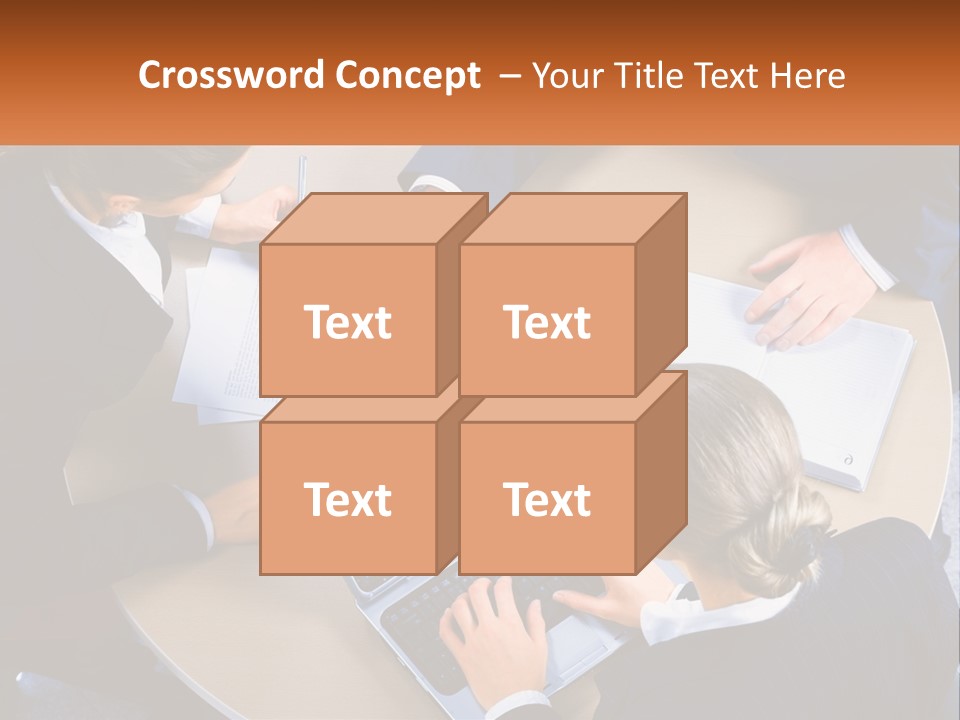 A Group Of People Sitting At A Table Working On Laptops PowerPoint Template