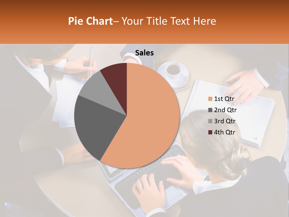 A Group Of People Sitting At A Table Working On Laptops PowerPoint Template