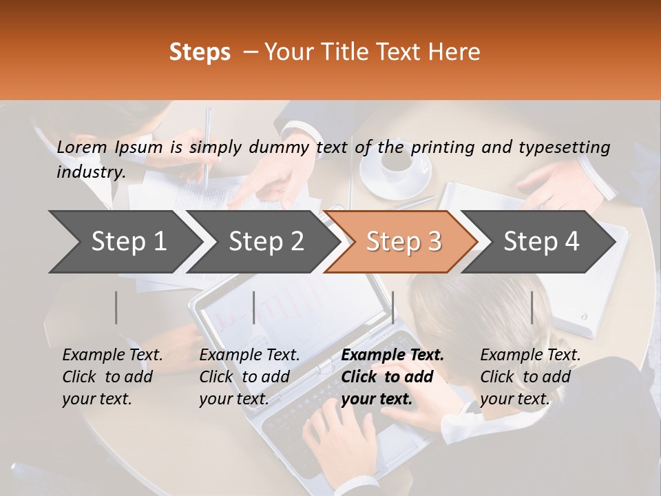 A Group Of People Sitting At A Table Working On Laptops PowerPoint Template