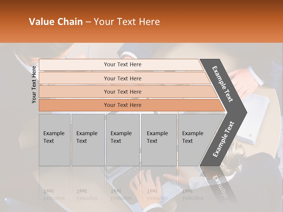 A Group Of People Sitting At A Table Working On Laptops PowerPoint Template