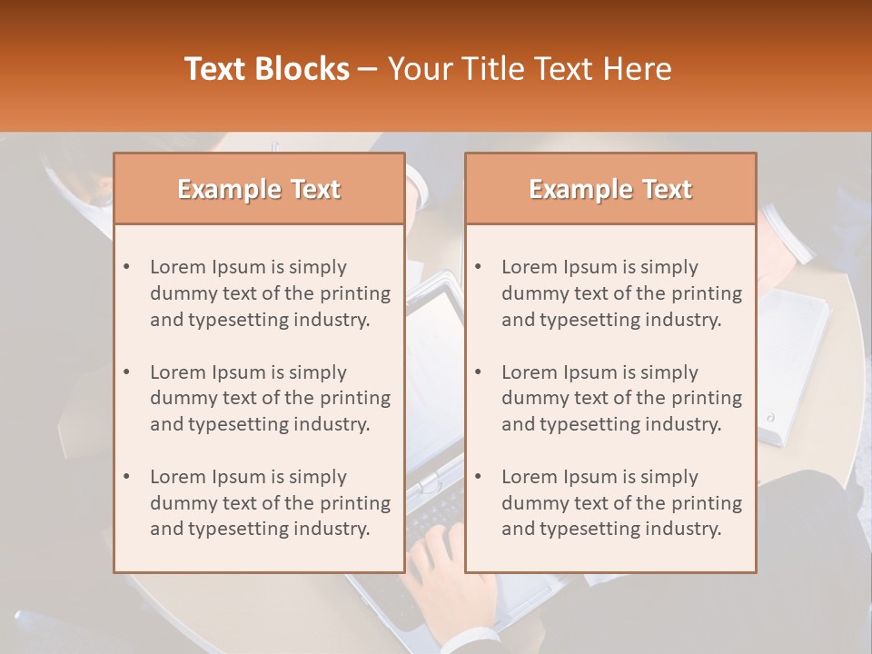 A Group Of People Sitting At A Table Working On Laptops PowerPoint Template