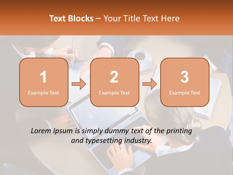 A Group Of People Sitting At A Table Working On Laptops PowerPoint Template