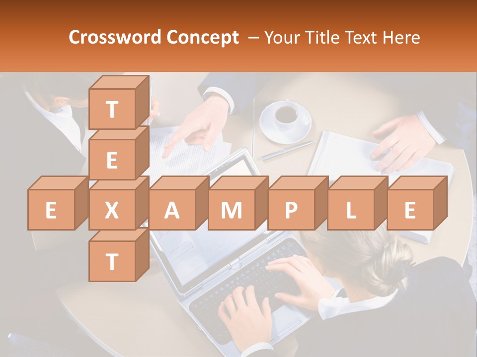 A Group Of People Sitting At A Table Working On Laptops PowerPoint Template