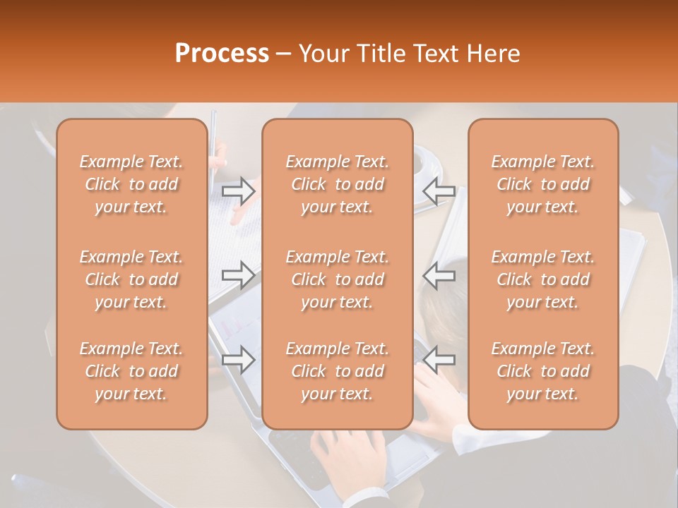 A Group Of People Sitting At A Table Working On Laptops PowerPoint Template
