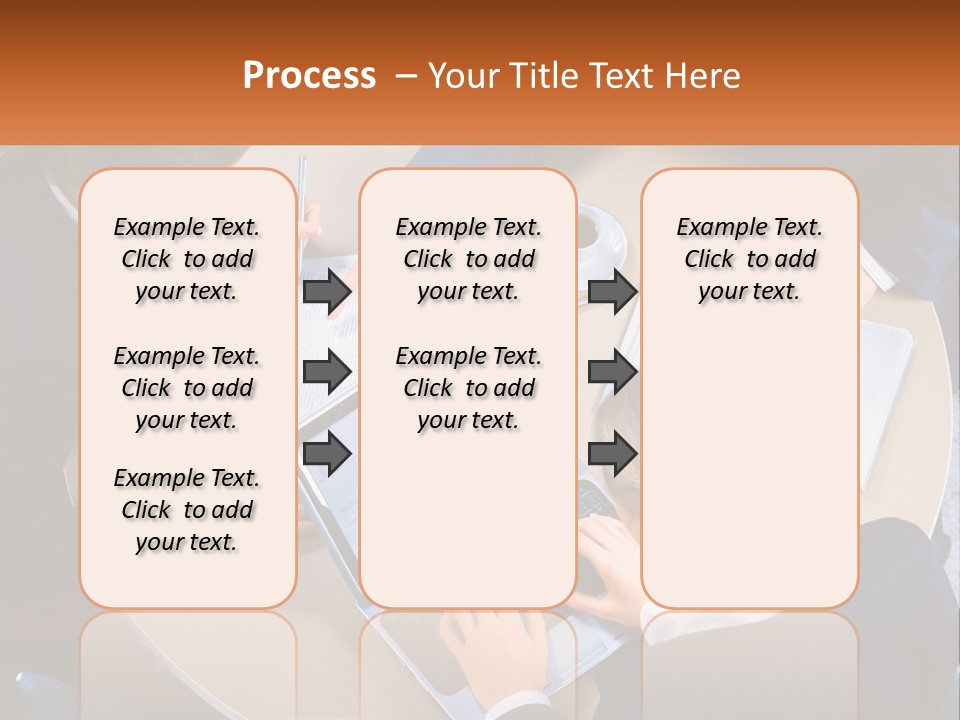 A Group Of People Sitting At A Table Working On Laptops PowerPoint Template