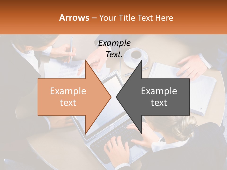 A Group Of People Sitting At A Table Working On Laptops PowerPoint Template