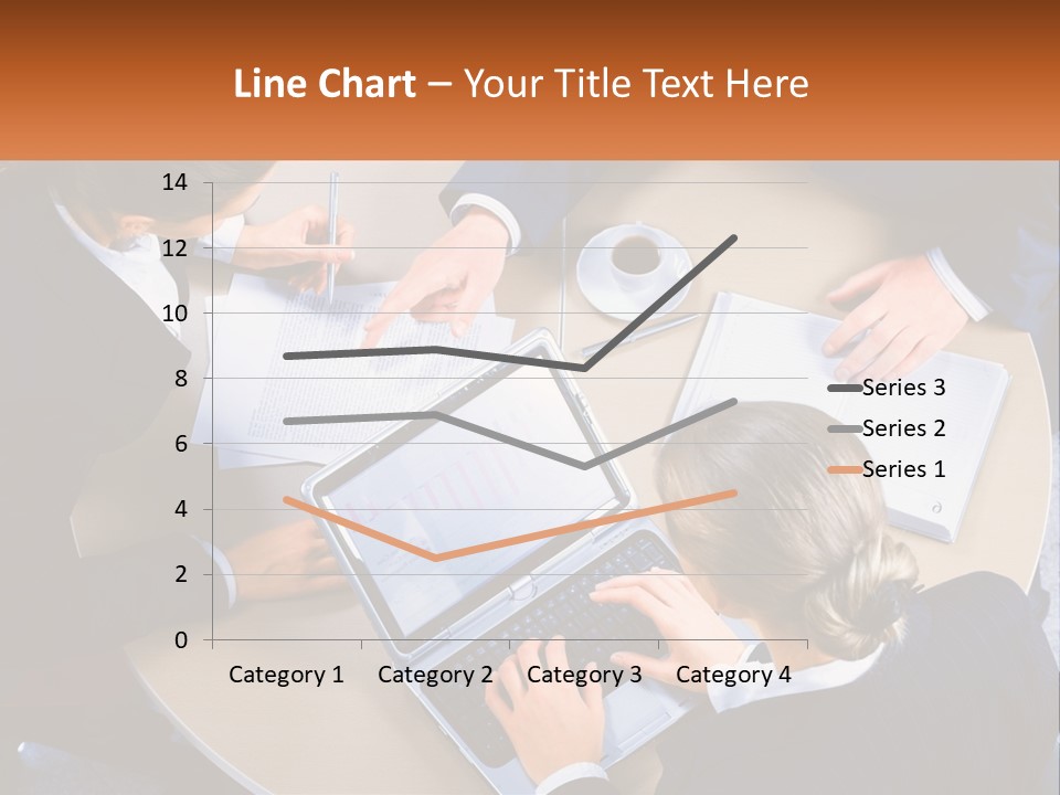 A Group Of People Sitting At A Table Working On Laptops PowerPoint Template