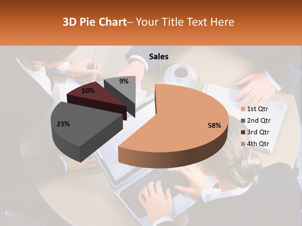 A Group Of People Sitting At A Table Working On Laptops PowerPoint Template