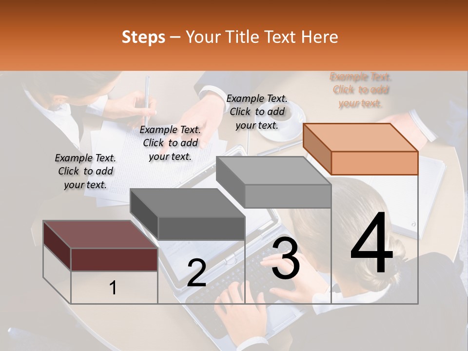 A Group Of People Sitting At A Table Working On Laptops PowerPoint Template