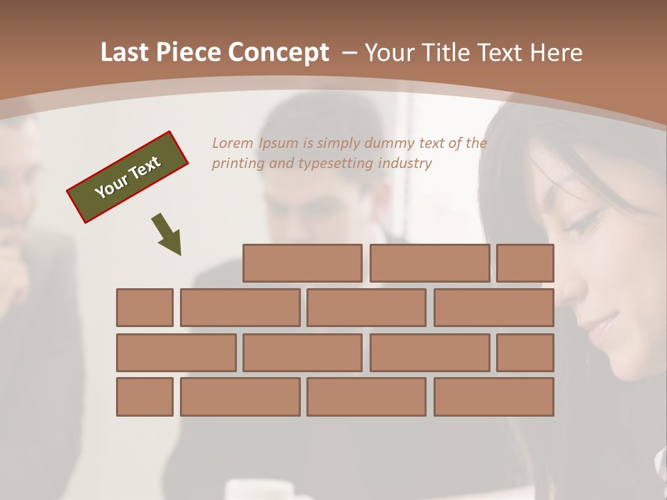 A Woman Sitting At A Table With A Cup Of Coffee In Front Of Her PowerPoint Template