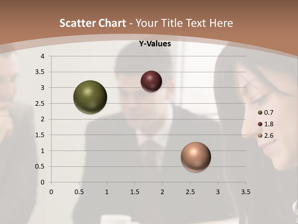 A Woman Sitting At A Table With A Cup Of Coffee In Front Of Her PowerPoint Template