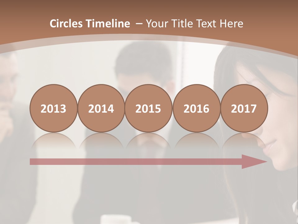 A Woman Sitting At A Table With A Cup Of Coffee In Front Of Her PowerPoint Template