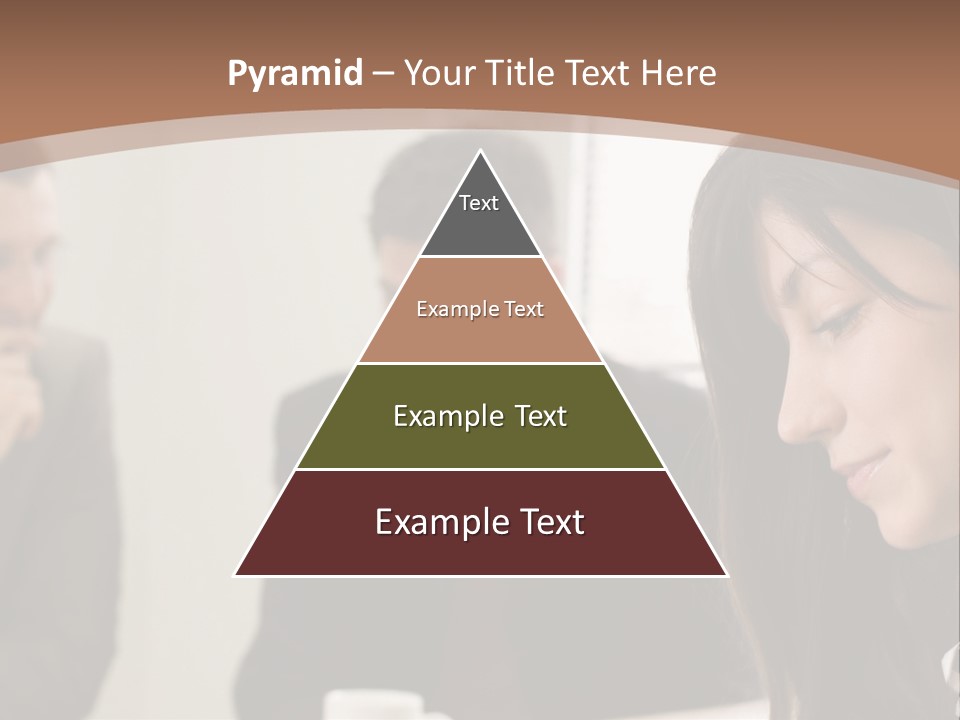 A Woman Sitting At A Table With A Cup Of Coffee In Front Of Her PowerPoint Template