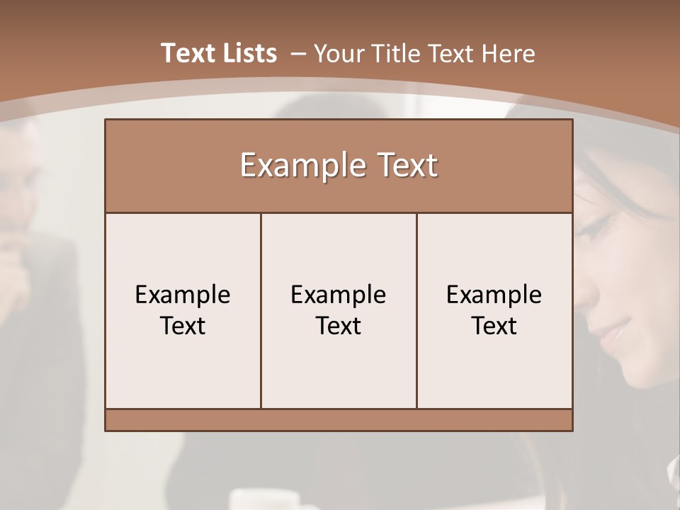 A Woman Sitting At A Table With A Cup Of Coffee In Front Of Her PowerPoint Template