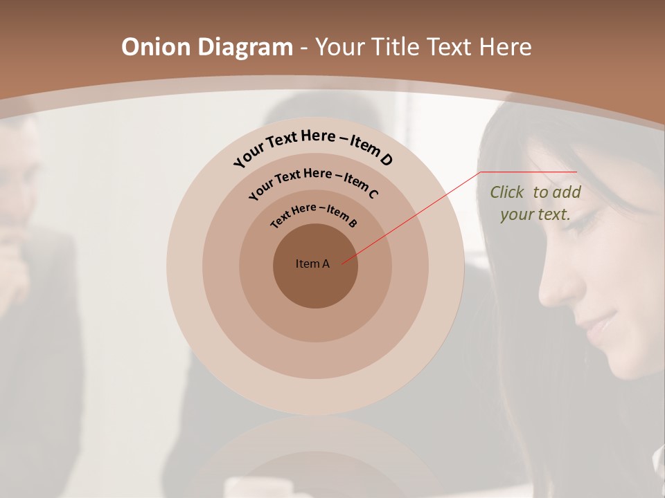 A Woman Sitting At A Table With A Cup Of Coffee In Front Of Her PowerPoint Template