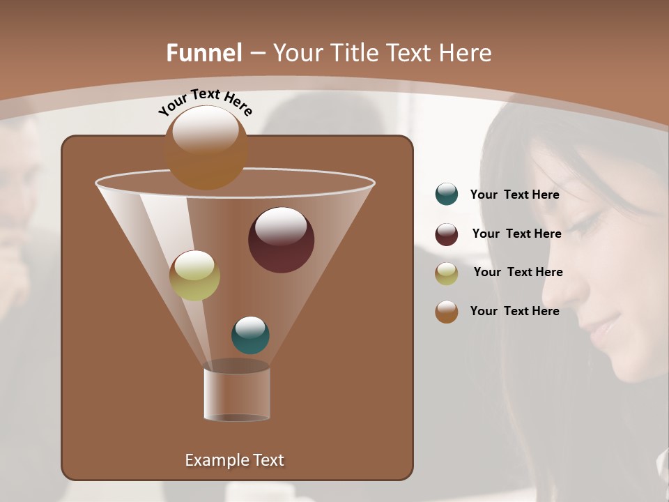 A Woman Sitting At A Table With A Cup Of Coffee In Front Of Her PowerPoint Template