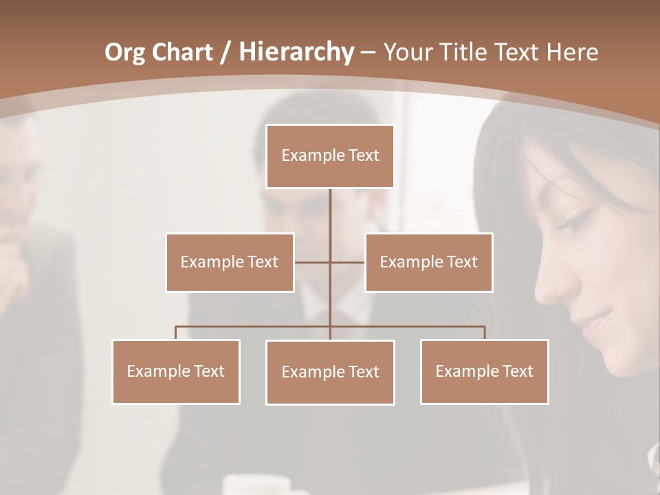 A Woman Sitting At A Table With A Cup Of Coffee In Front Of Her PowerPoint Template