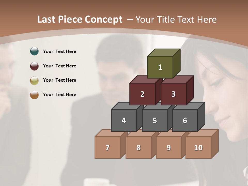 A Woman Sitting At A Table With A Cup Of Coffee In Front Of Her PowerPoint Template