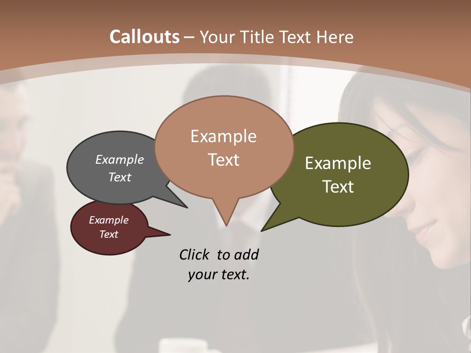 A Woman Sitting At A Table With A Cup Of Coffee In Front Of Her PowerPoint Template