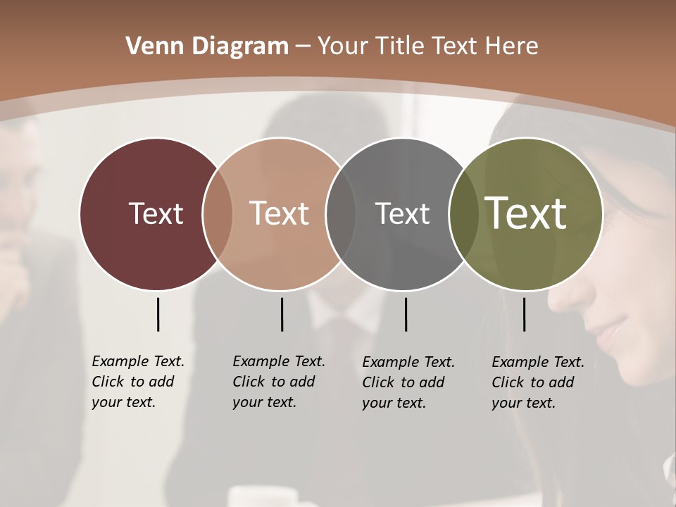 A Woman Sitting At A Table With A Cup Of Coffee In Front Of Her PowerPoint Template