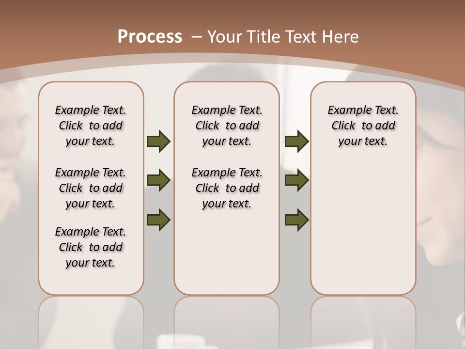A Woman Sitting At A Table With A Cup Of Coffee In Front Of Her PowerPoint Template
