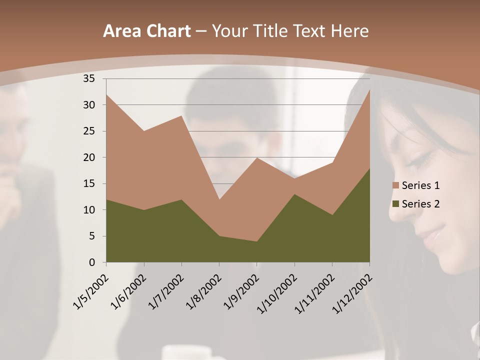 A Woman Sitting At A Table With A Cup Of Coffee In Front Of Her PowerPoint Template