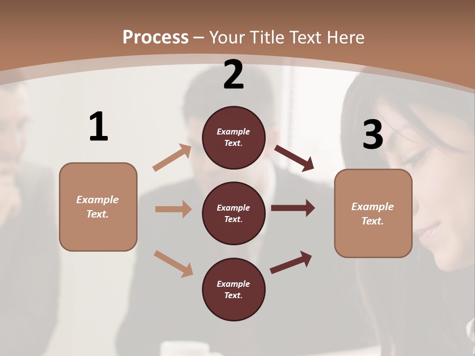 A Woman Sitting At A Table With A Cup Of Coffee In Front Of Her PowerPoint Template